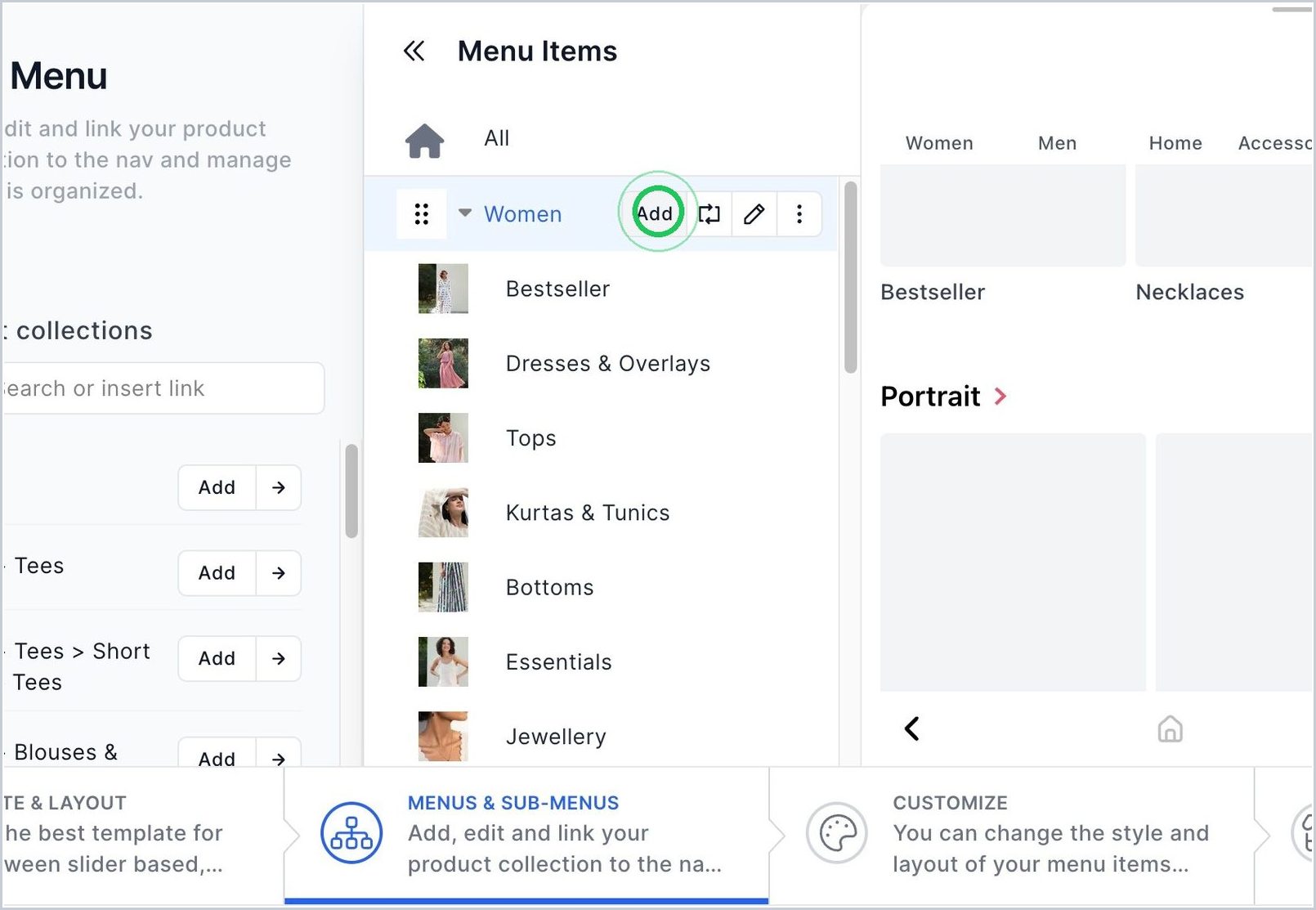 How to add a Sub-Menu? — step 2