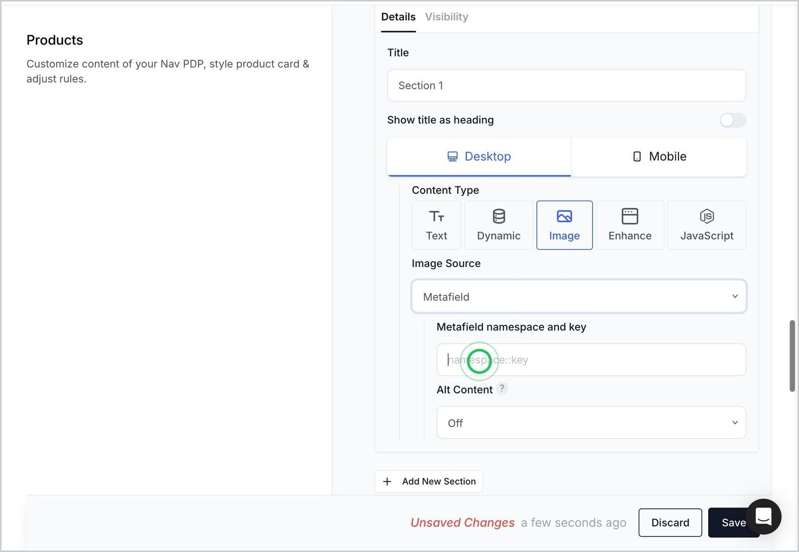 How do you add enhanced content to PDPs via Shopify Metafields? — step 26