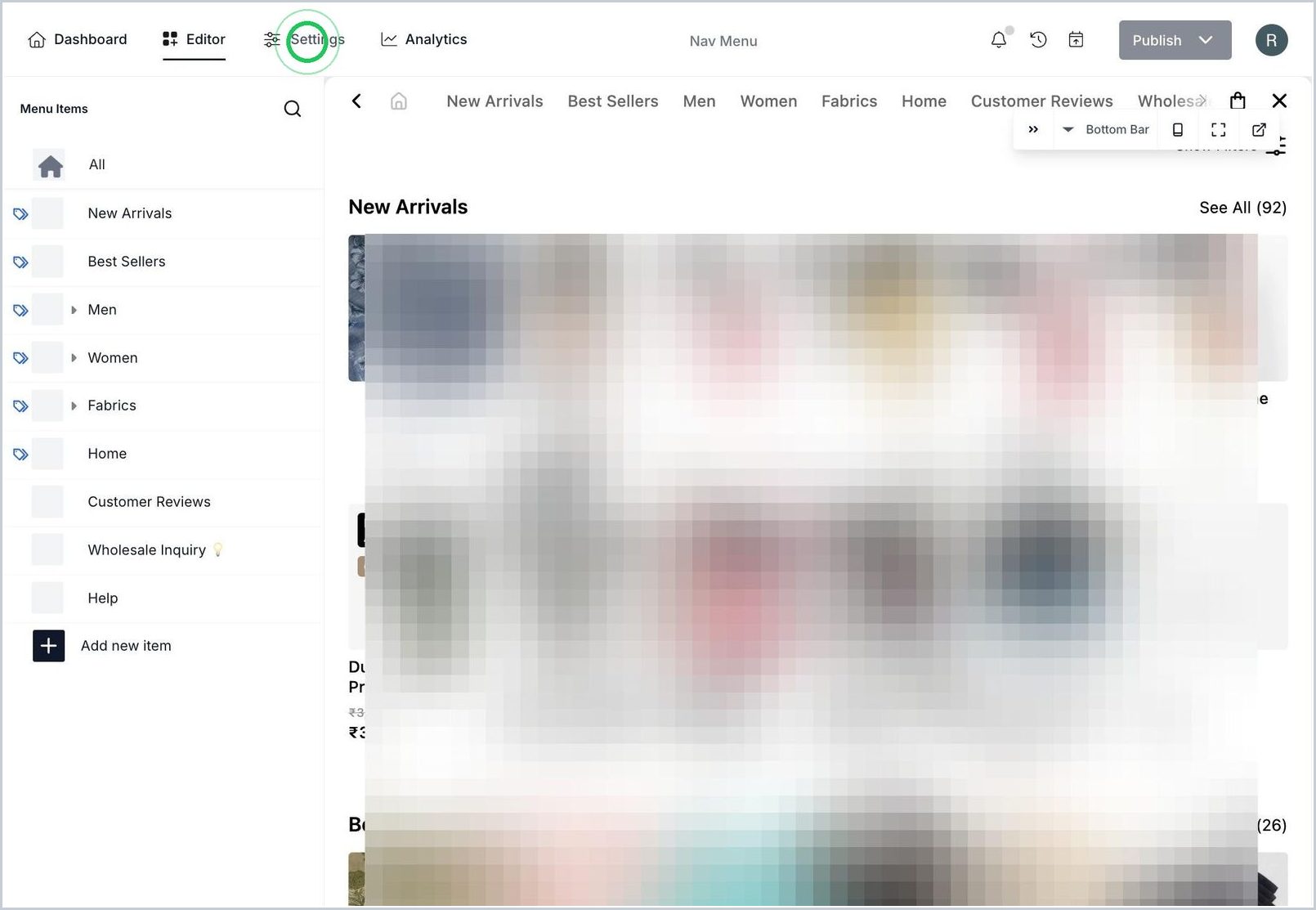 How do I add Nav Menu to my site? — step 2