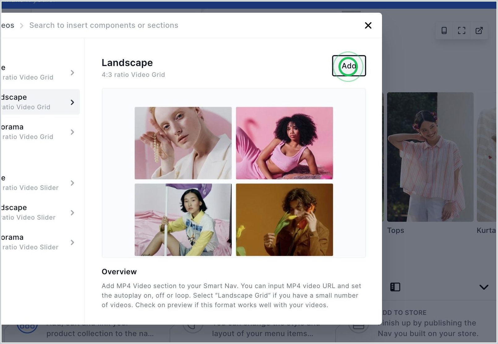 How do I add Videos to my Nav? — step 5