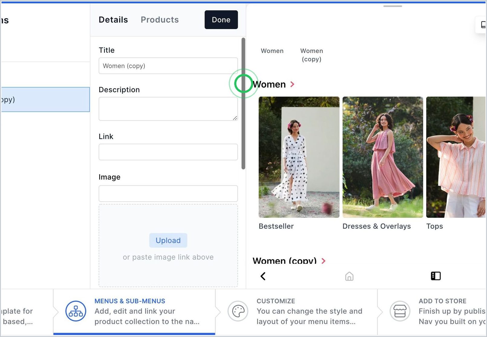 How do I Duplicate a Menu, Sub Menu or Category? — step 4