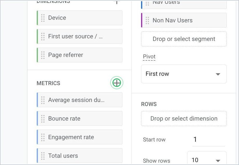 Step-by-Step Guide: Creating Nav vs No Nav Report in GA4 — step 9
