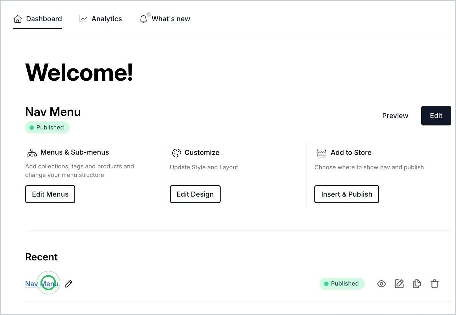 How do I add Nav Menu to my site? — step 1