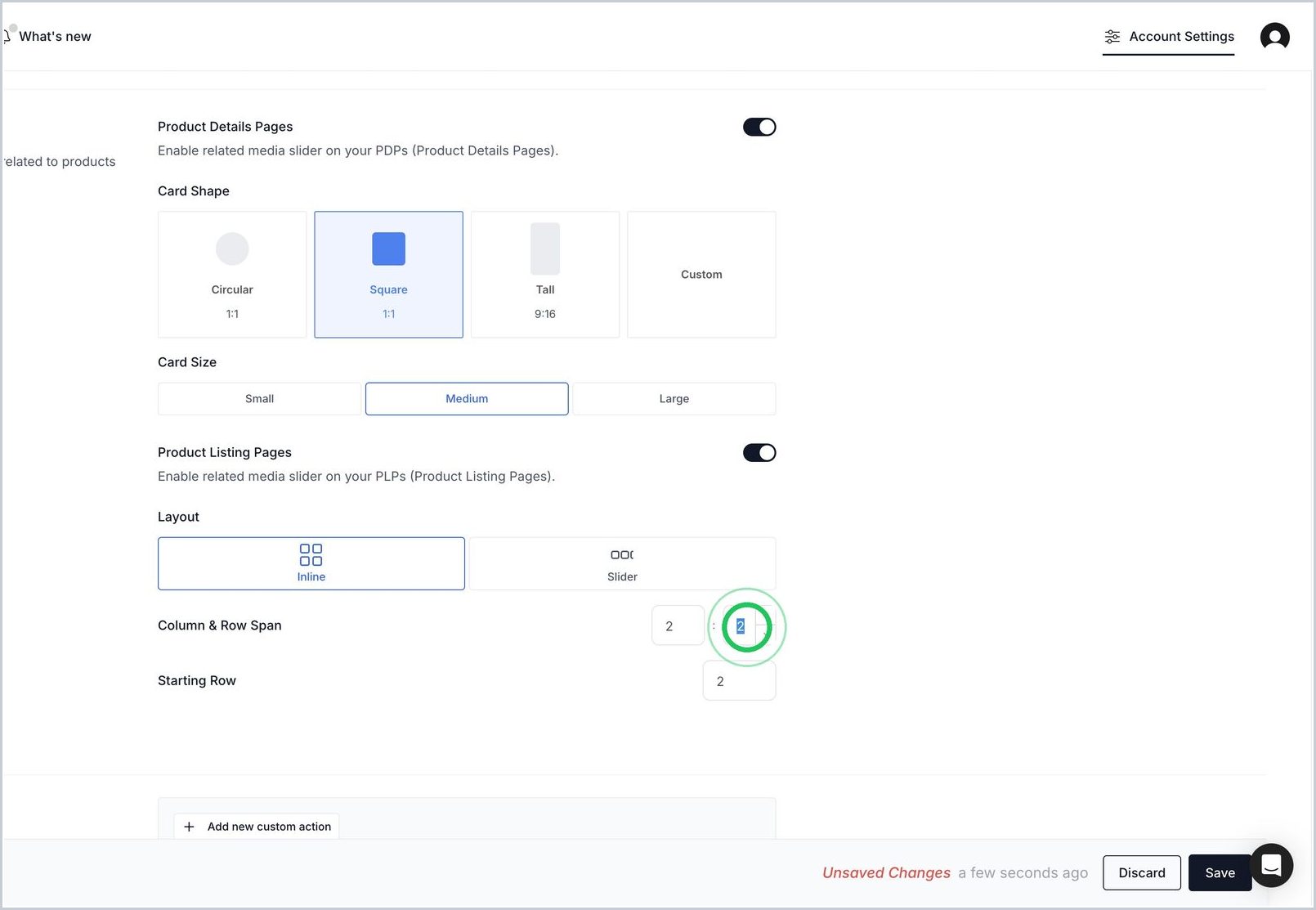 How do I automatically show social posts in PLP? — step 4