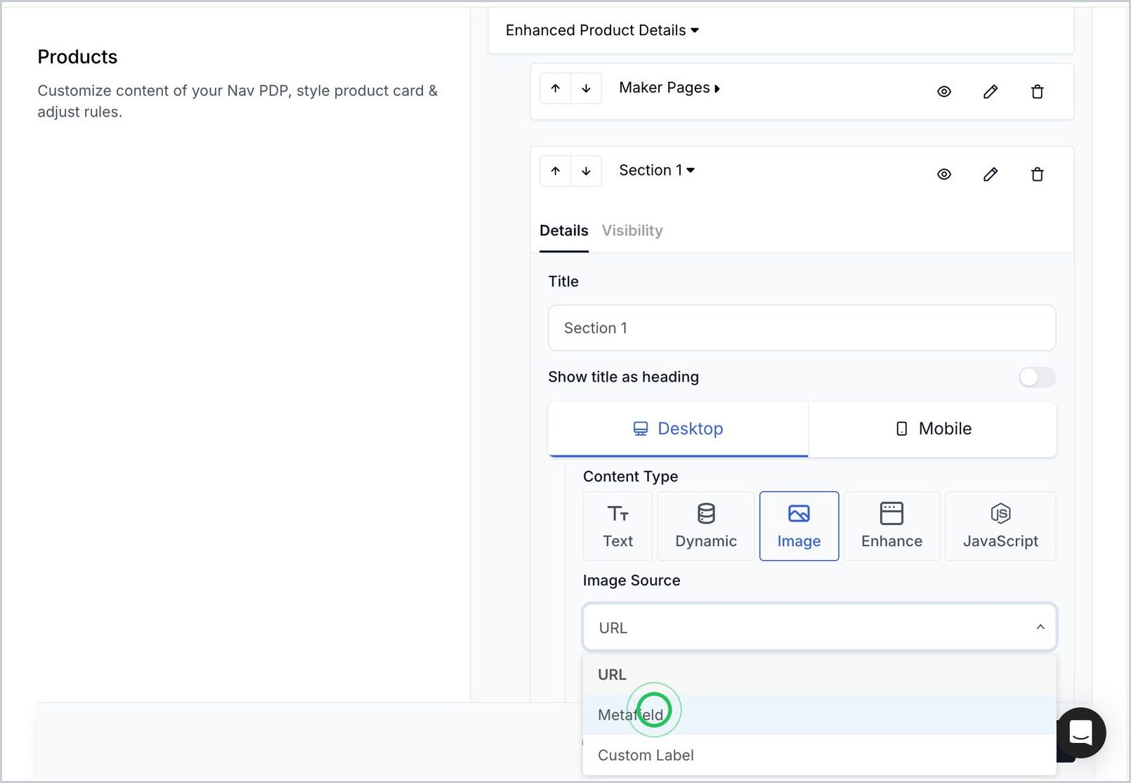 How do you add enhanced content to PDPs via Shopify Metafields? — step 25