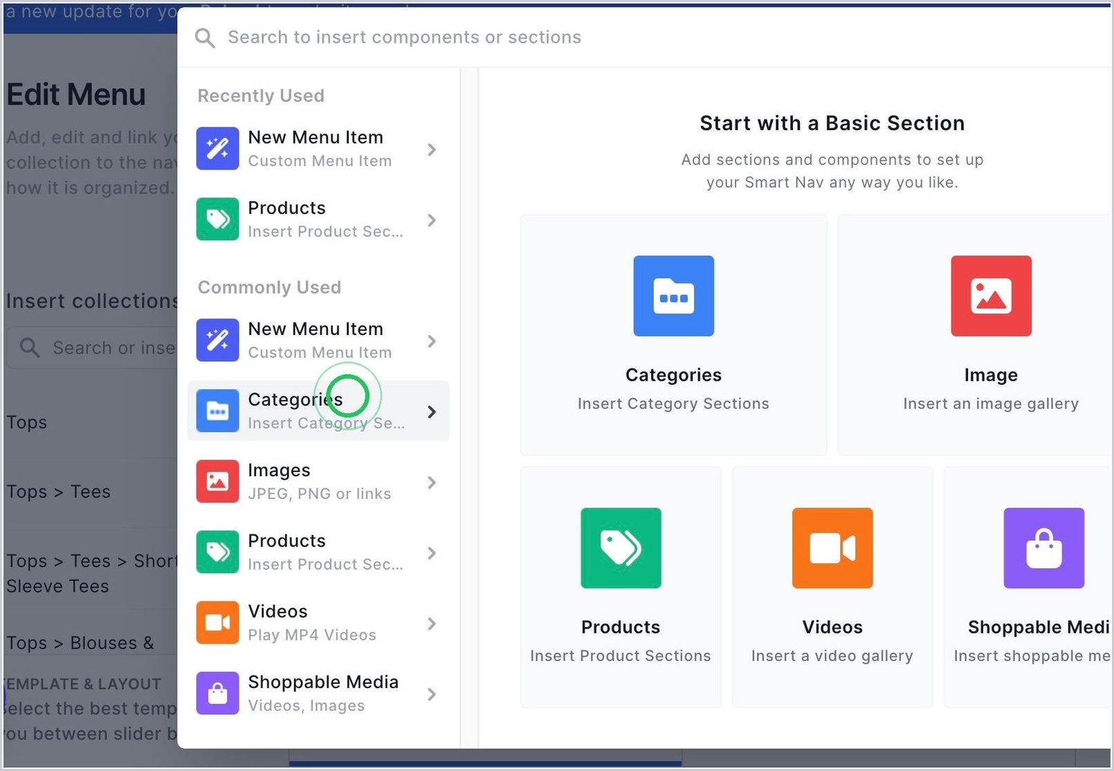 How do I add Categories? — step 3