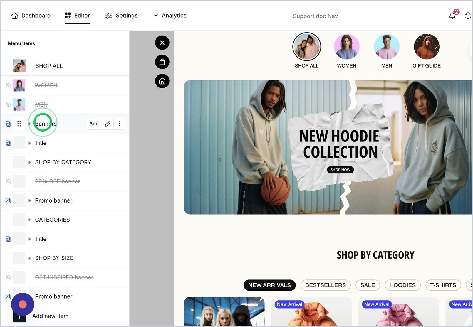 How can I customize my Nav slider and add features like autoplay, loop, etc? — step 1