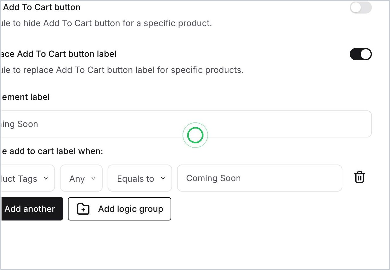 How do I add  hide or replace the 'Add to Cart' CTA — step 6