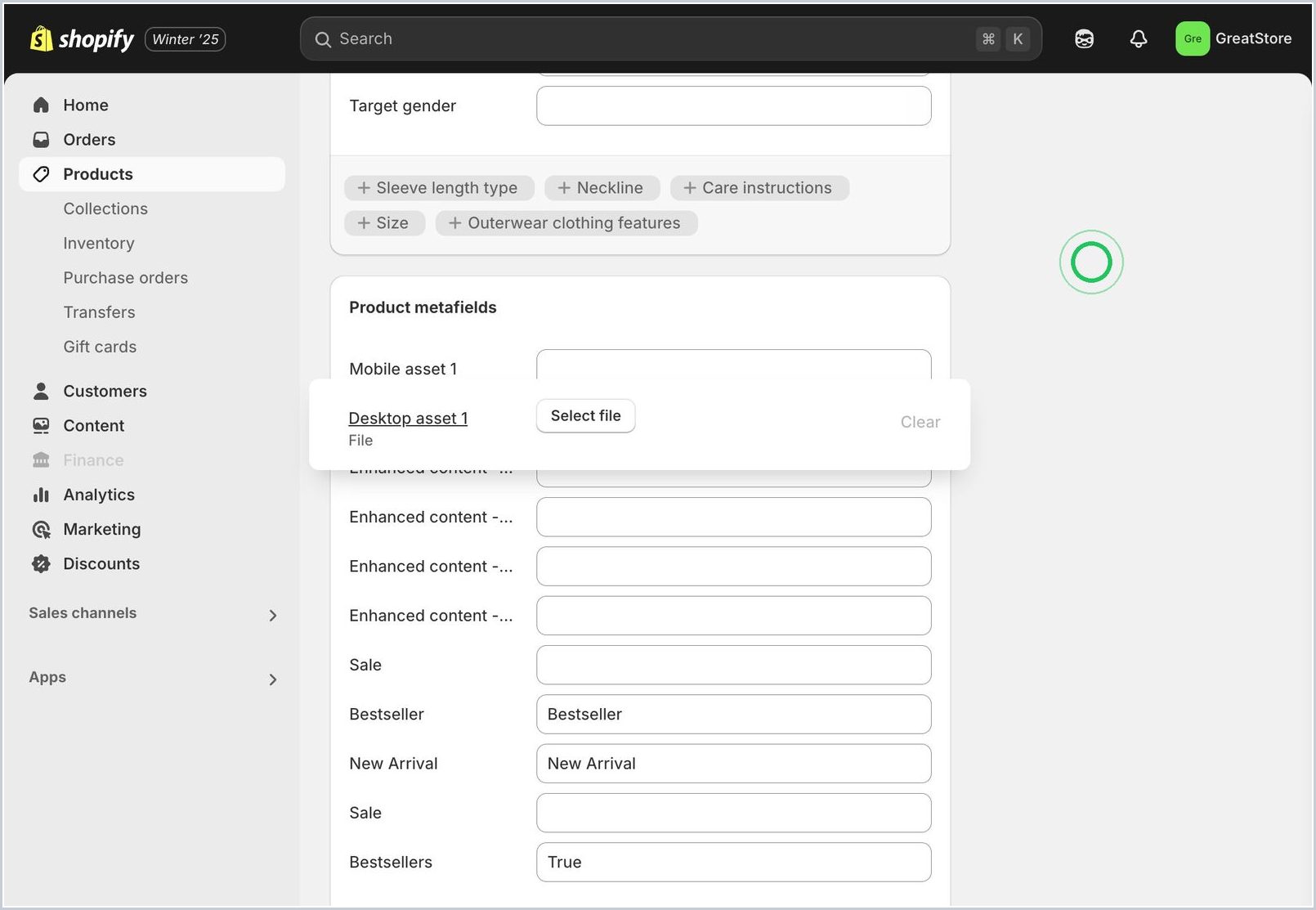 How do you add enhanced content to PDPs via Shopify Metafields? — step 17