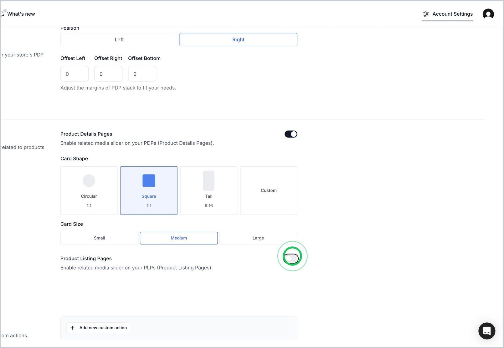 How do I automatically show social posts in PLP? — step 3