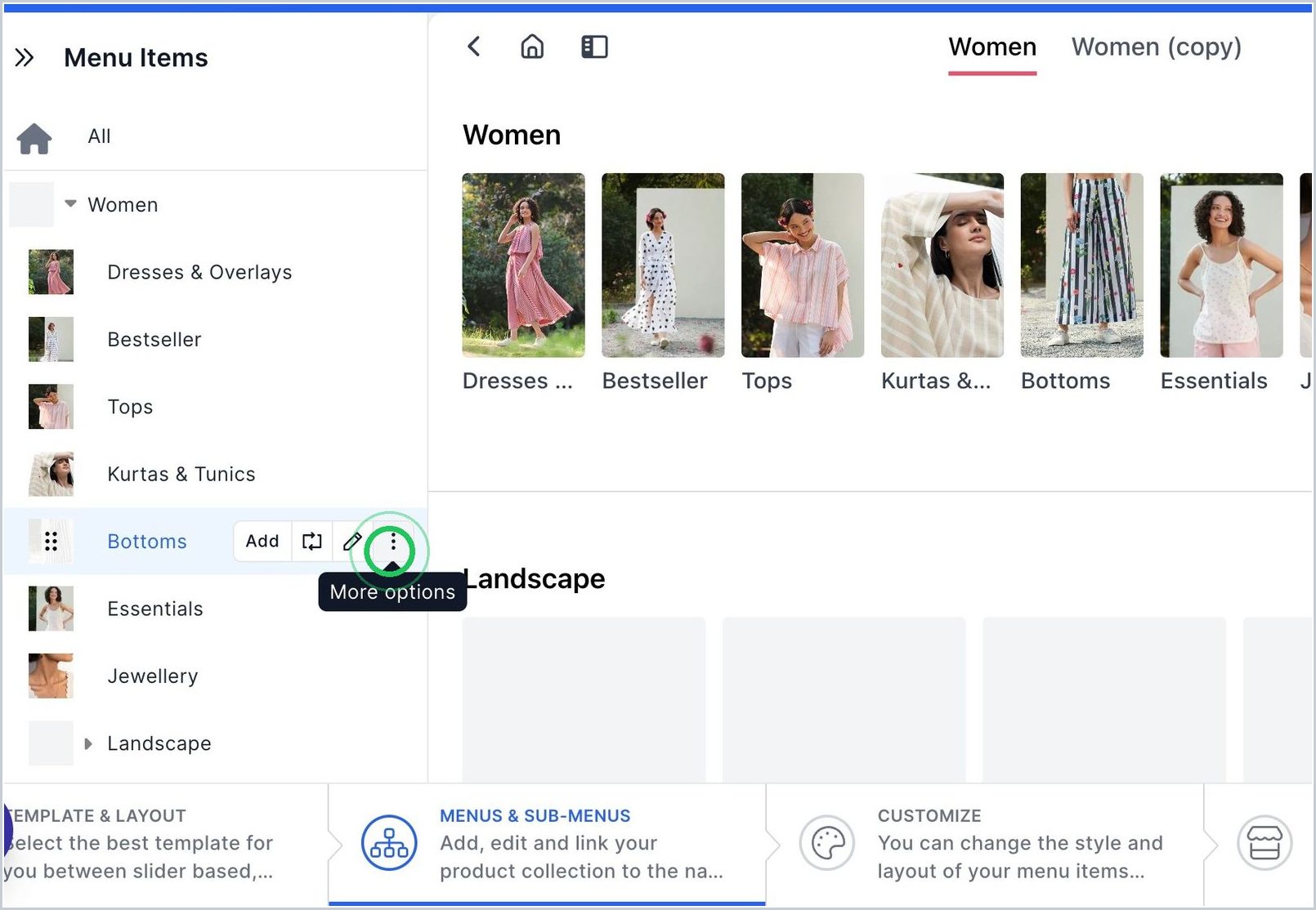 How do I Move a Menu or Sub-Menu? — step 5