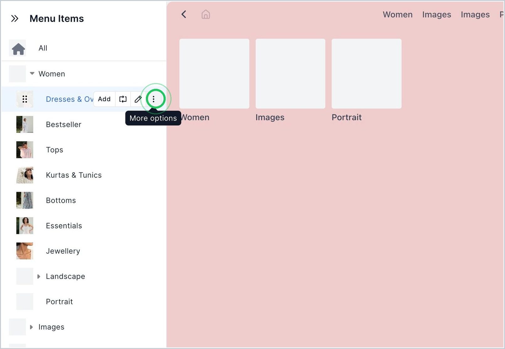 How do I copy categories from one Nav to another? — step 1
