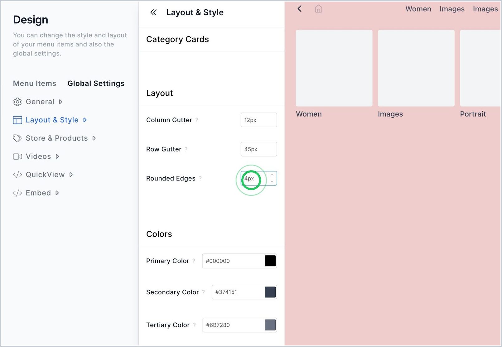 How can I add Rounded Edges for Styling? — step 2
