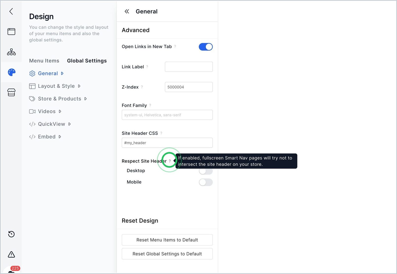 How can I stop Nav from Interfering with my Site Header? — step 1