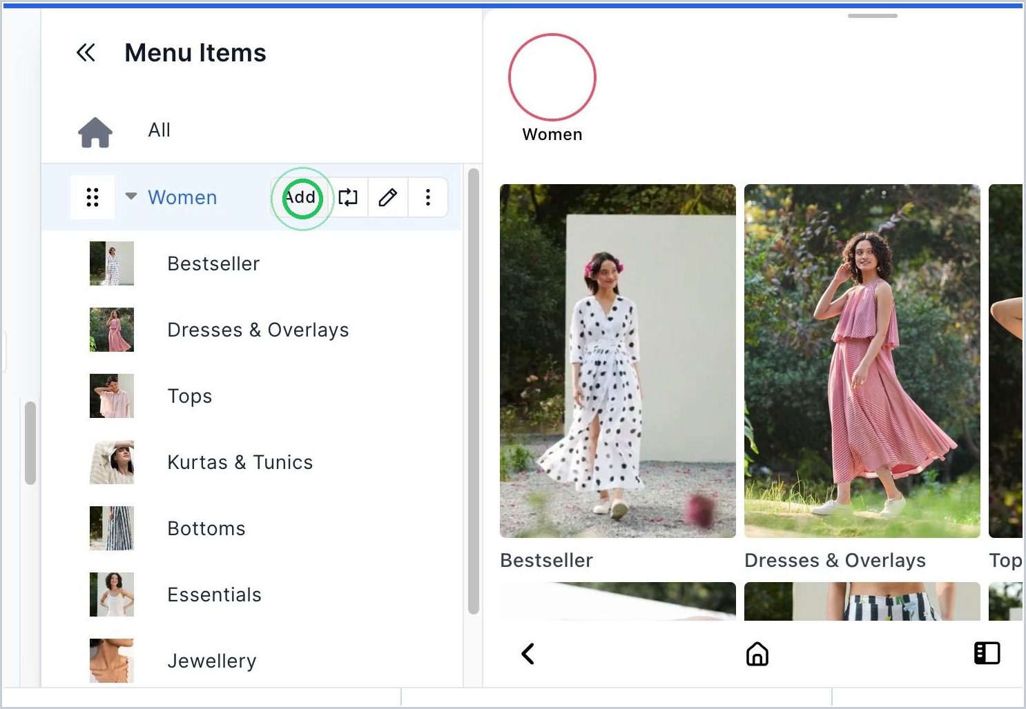 How do I add Categories? — step 2