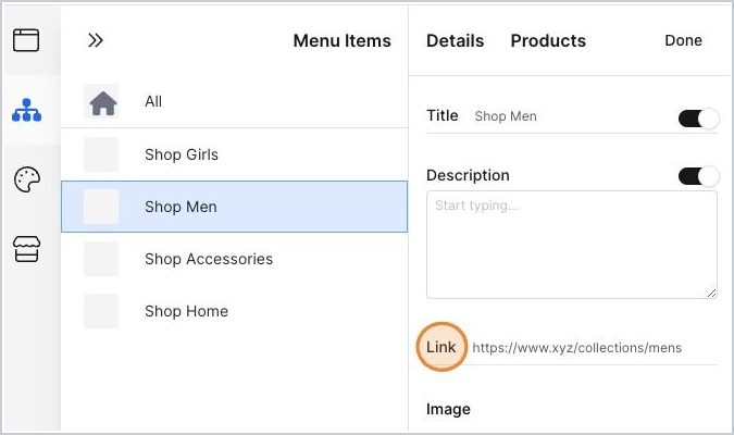 How can I create Collection Pages using Inline Page Nav? — step 1