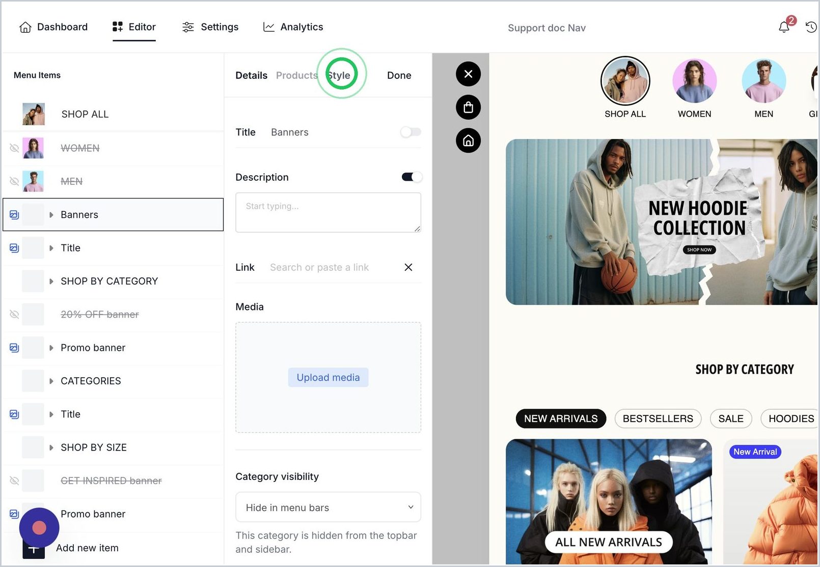 How can I customize my Nav slider and add features like autoplay, loop, etc? — step 2