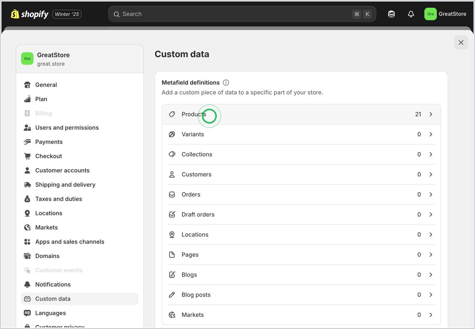 How do you add enhanced content to PDPs via Shopify Metafields? — step 3