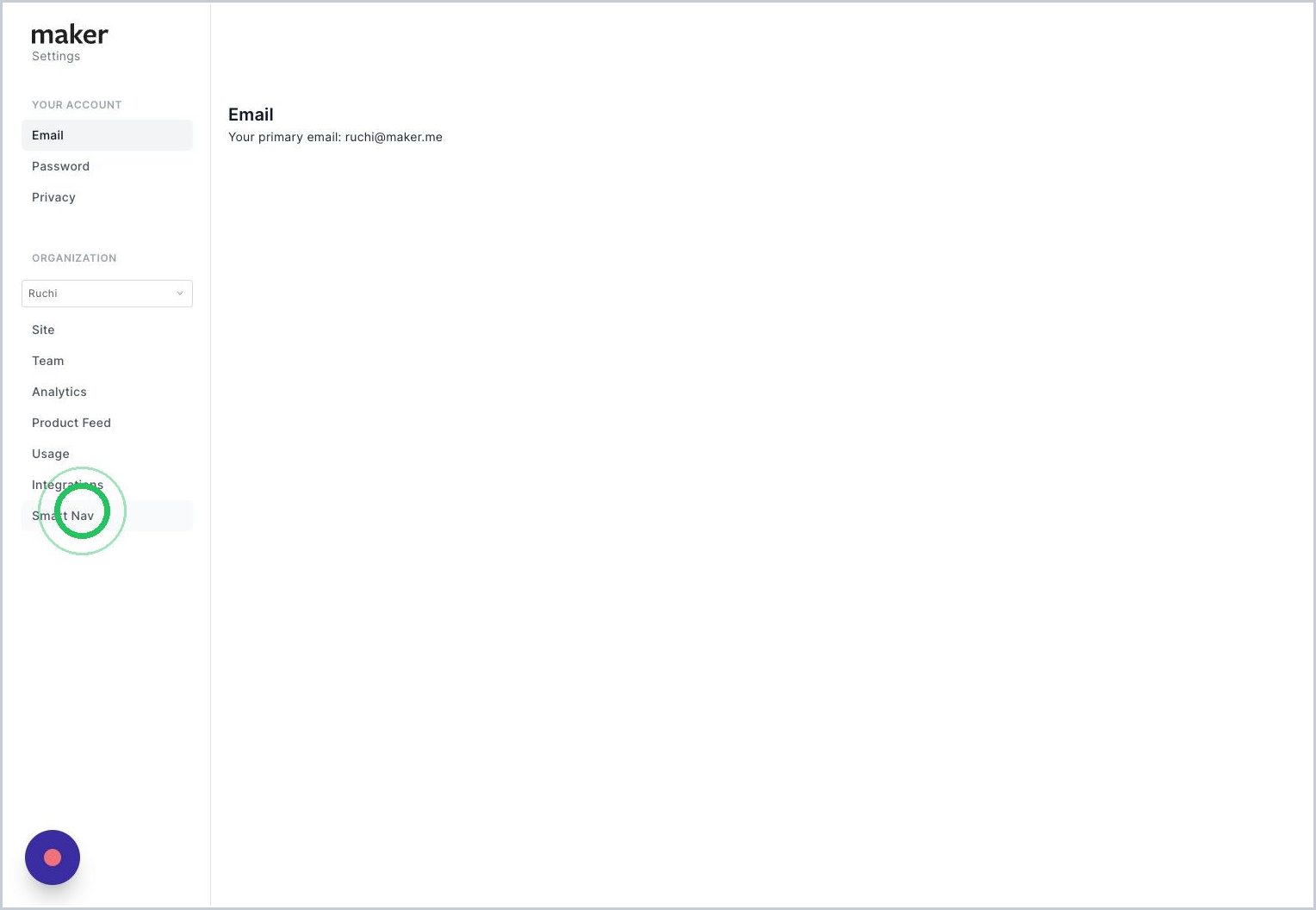 How do I access the Nav Editor if I am a Maker Pages customer? — step 4