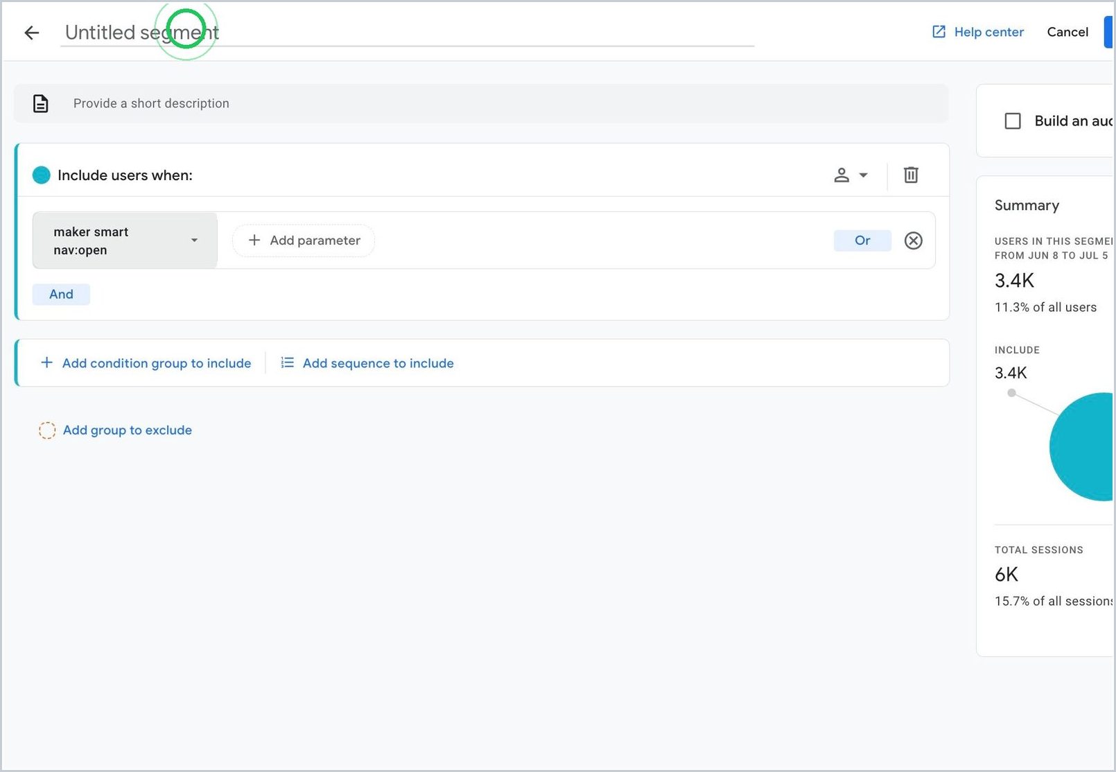 Step-by-Step Guide: Creating Nav vs No Nav Report in GA4 — step 6