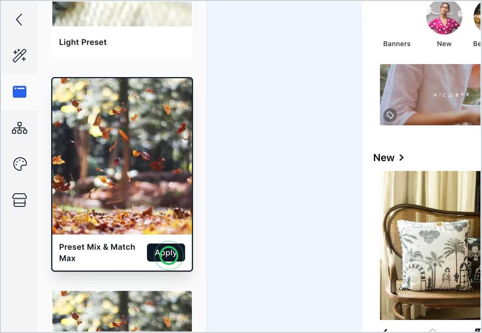How do I select a template? — step 7