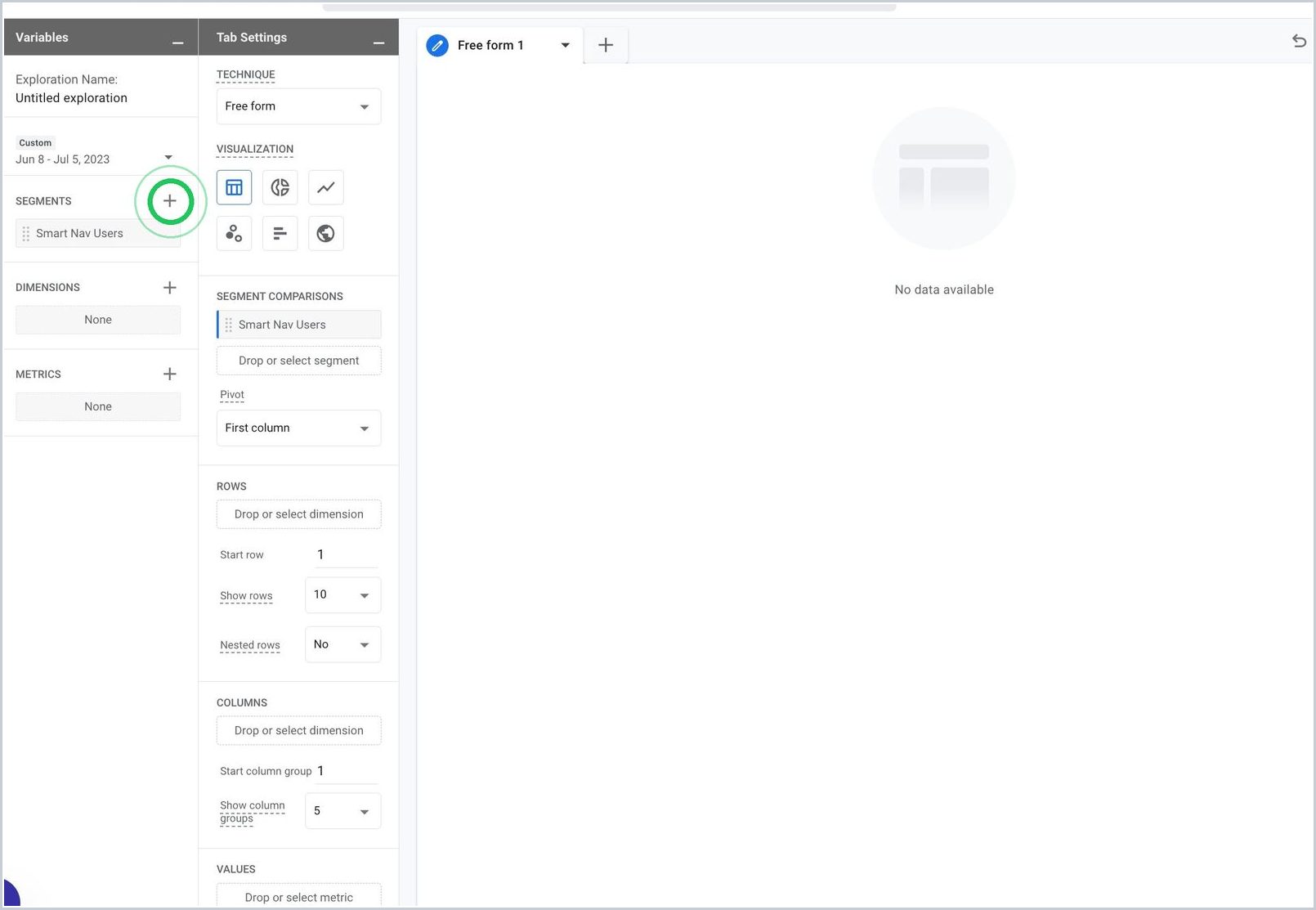 Step-by-Step Guide: Creating Nav vs No Nav Report in GA4 — step 8