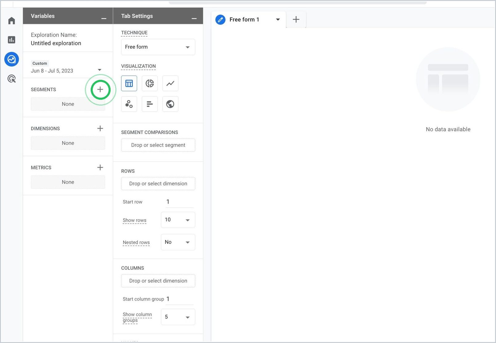 Step-by-Step Guide: Creating Nav vs No Nav Report in GA4 — step 2