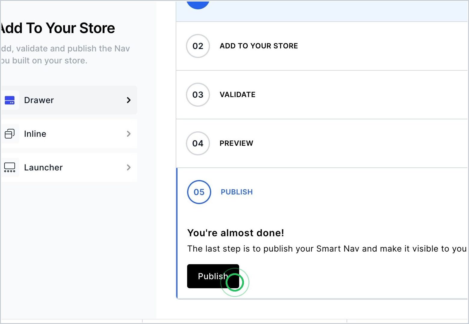 How do I Publish my Nav? — step 2