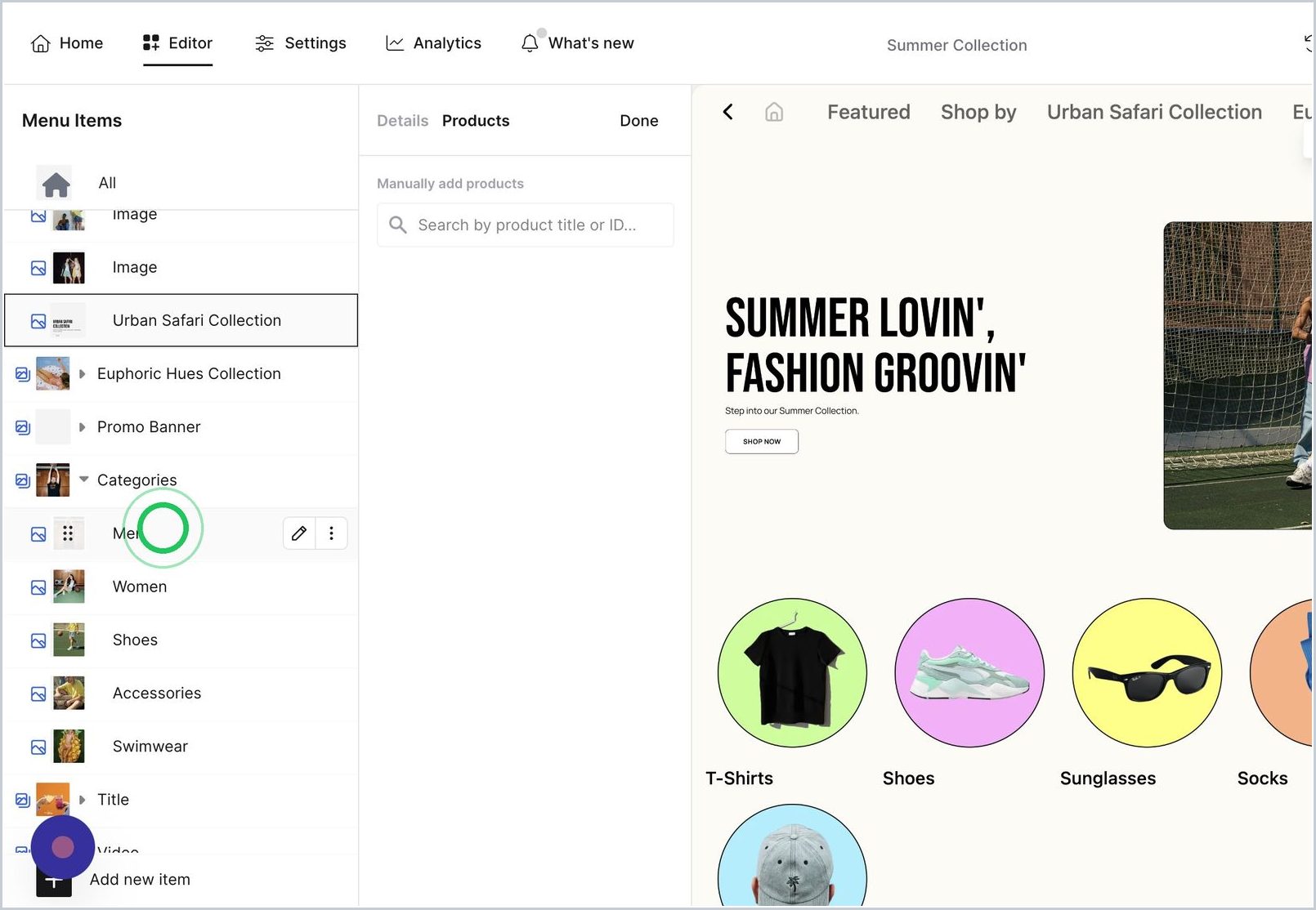 How do I manually add a media in PLP? — step 1