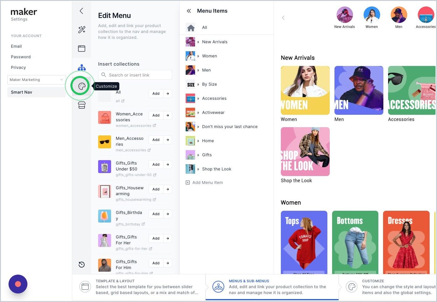 How do I select the desktop PDP layout? — step 1
