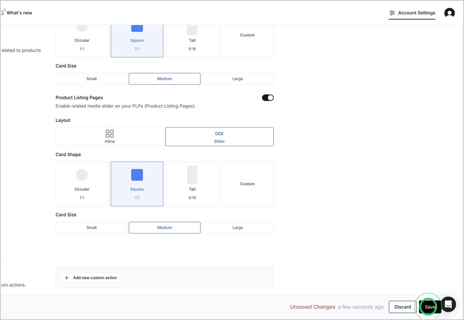 How do I automatically show social posts in PLP? — step 8