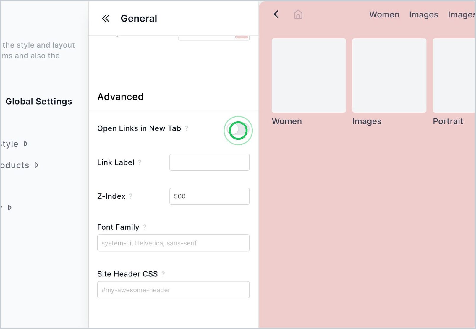 How can I open links in New Tab? — step 2