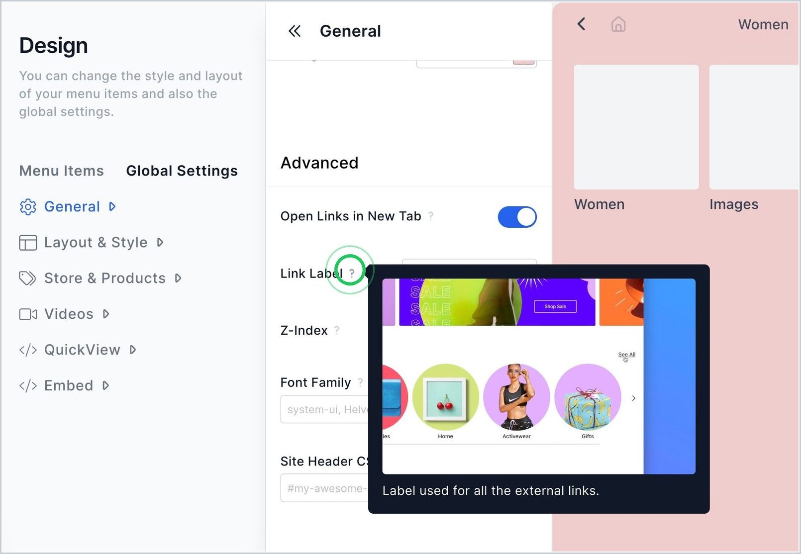 How can I change the 'See All' Link Label? — step 1
