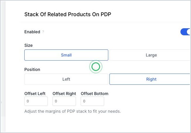 How do I enable Product Stack on my site product detail pages? — step 3