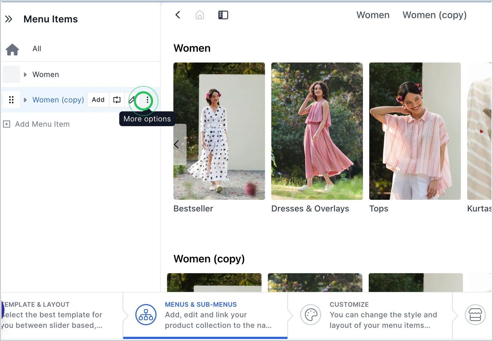 How do I Delete a Menu, Sub Menu or Category? — step 2