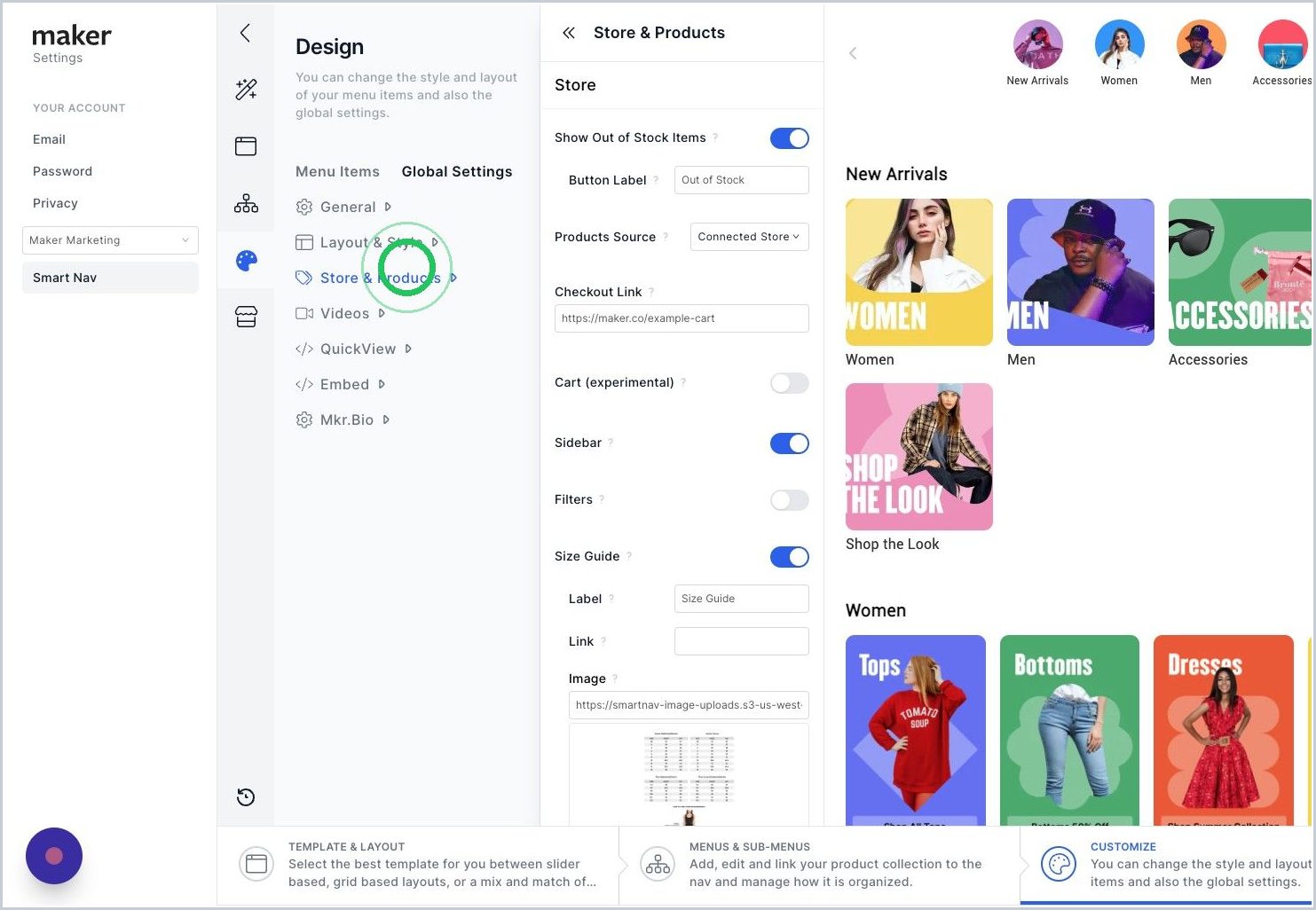 How do I select the desktop PDP layout? — step 2