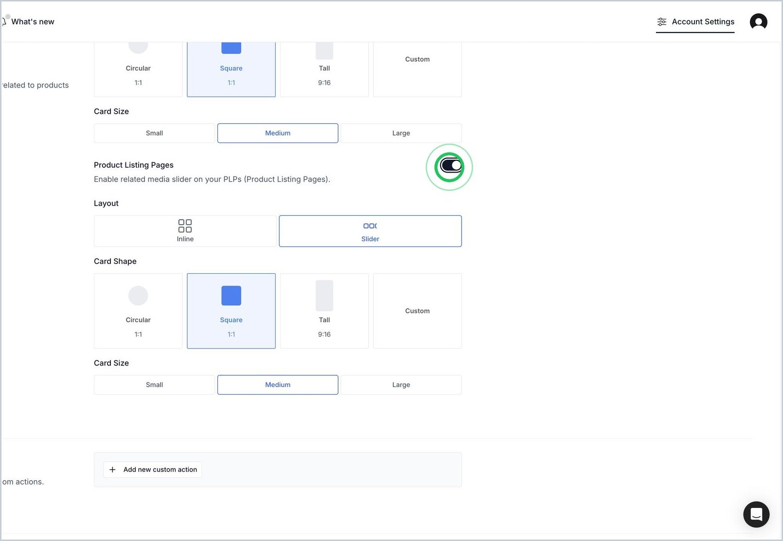 How do I automatically show social posts in PLP? — step 7
