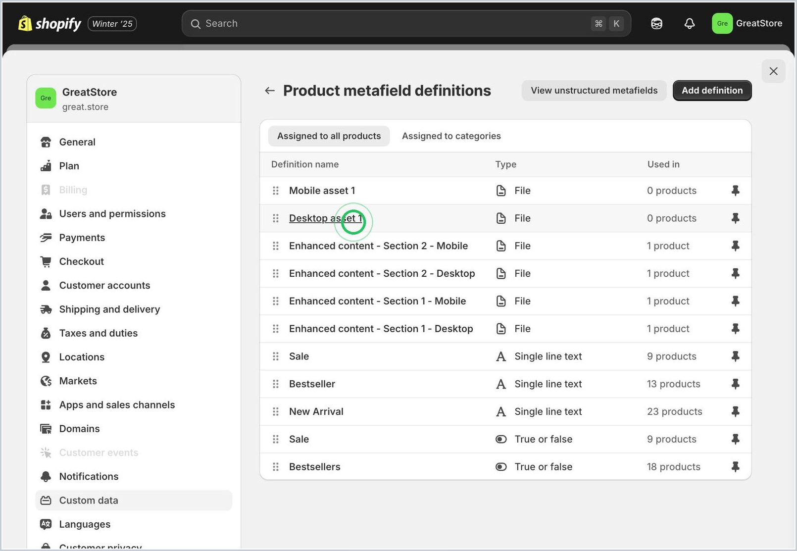 How do you add enhanced content to PDPs via Shopify Metafields? — step 11