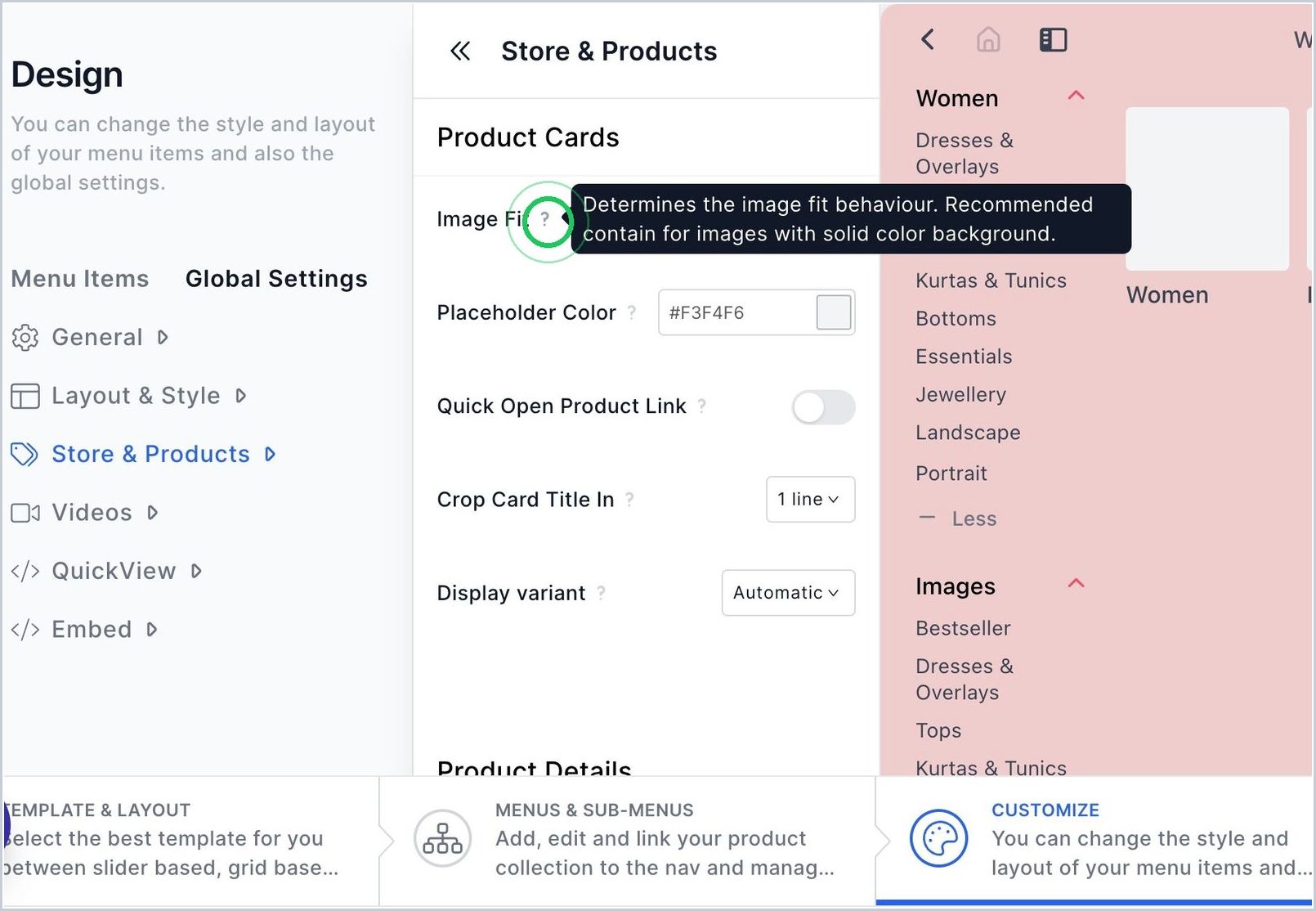 How to enable Product Card Fit-to-Container? — step 2