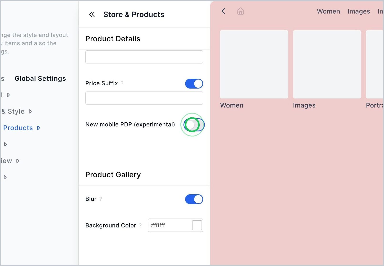How can I enable the New Mobile PDP? — step 4