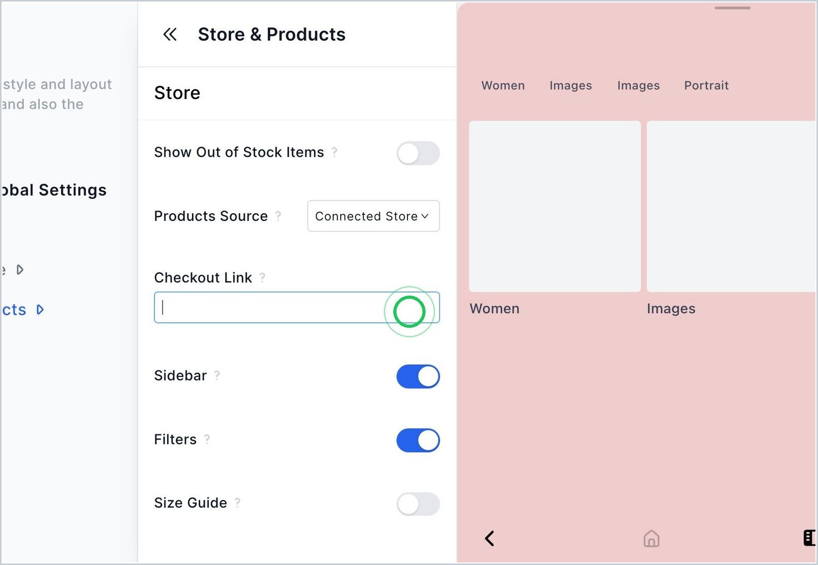 How do I add a 'Checkout Link'? — step 2