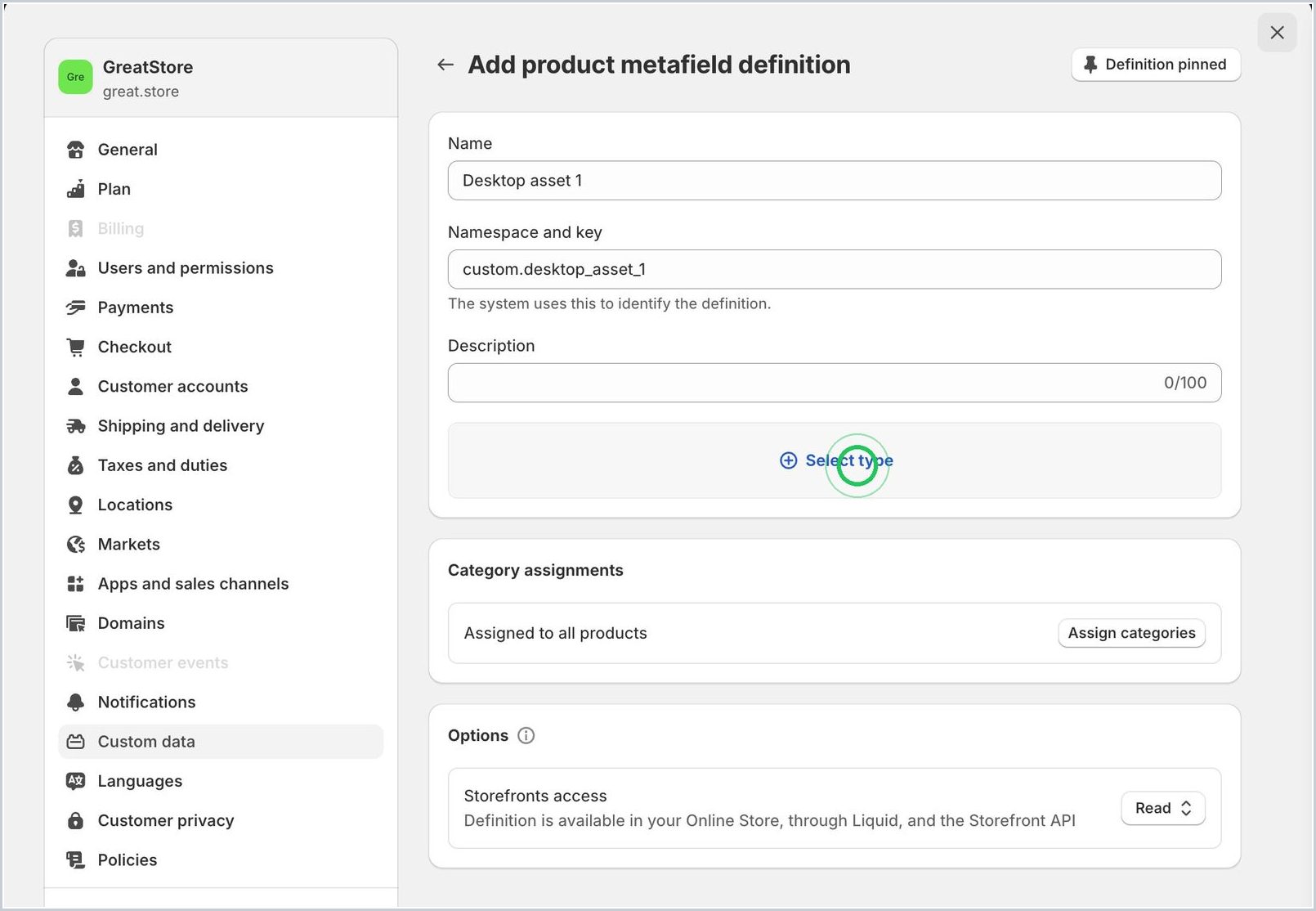How do you add enhanced content to PDPs via Shopify Metafields? — step 6