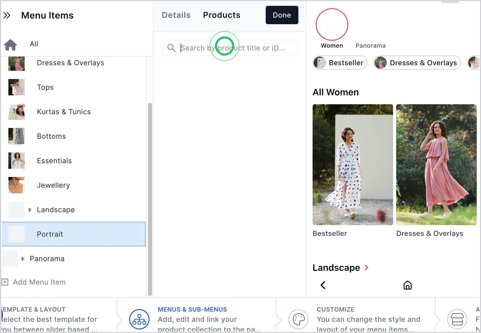 How do I add Products to my Nav? — step 10