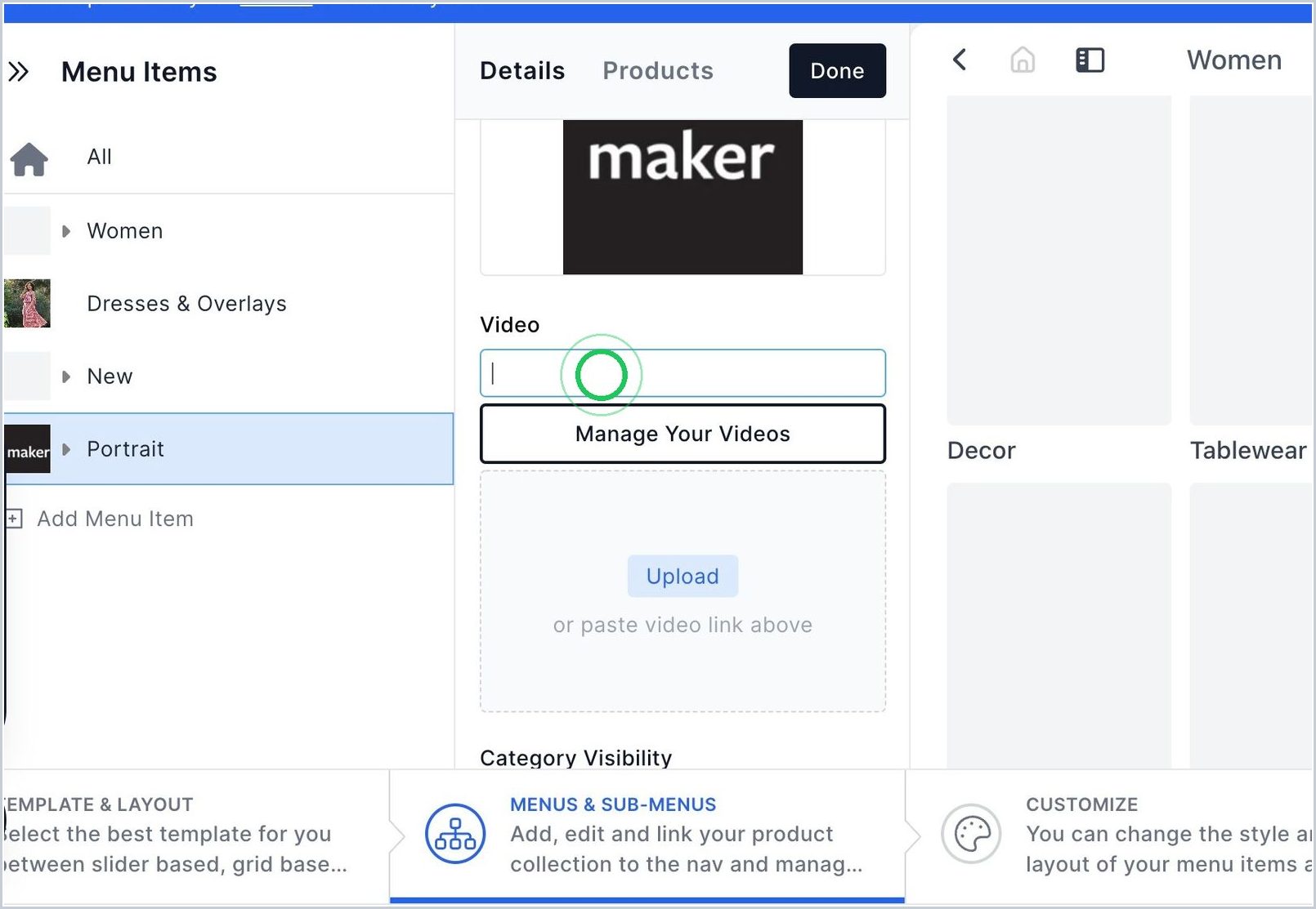 How do I add video in my Nav? — step 3