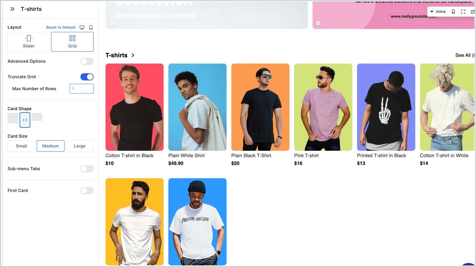 How can I truncate my Menu Items in Grid layout? — step 3
