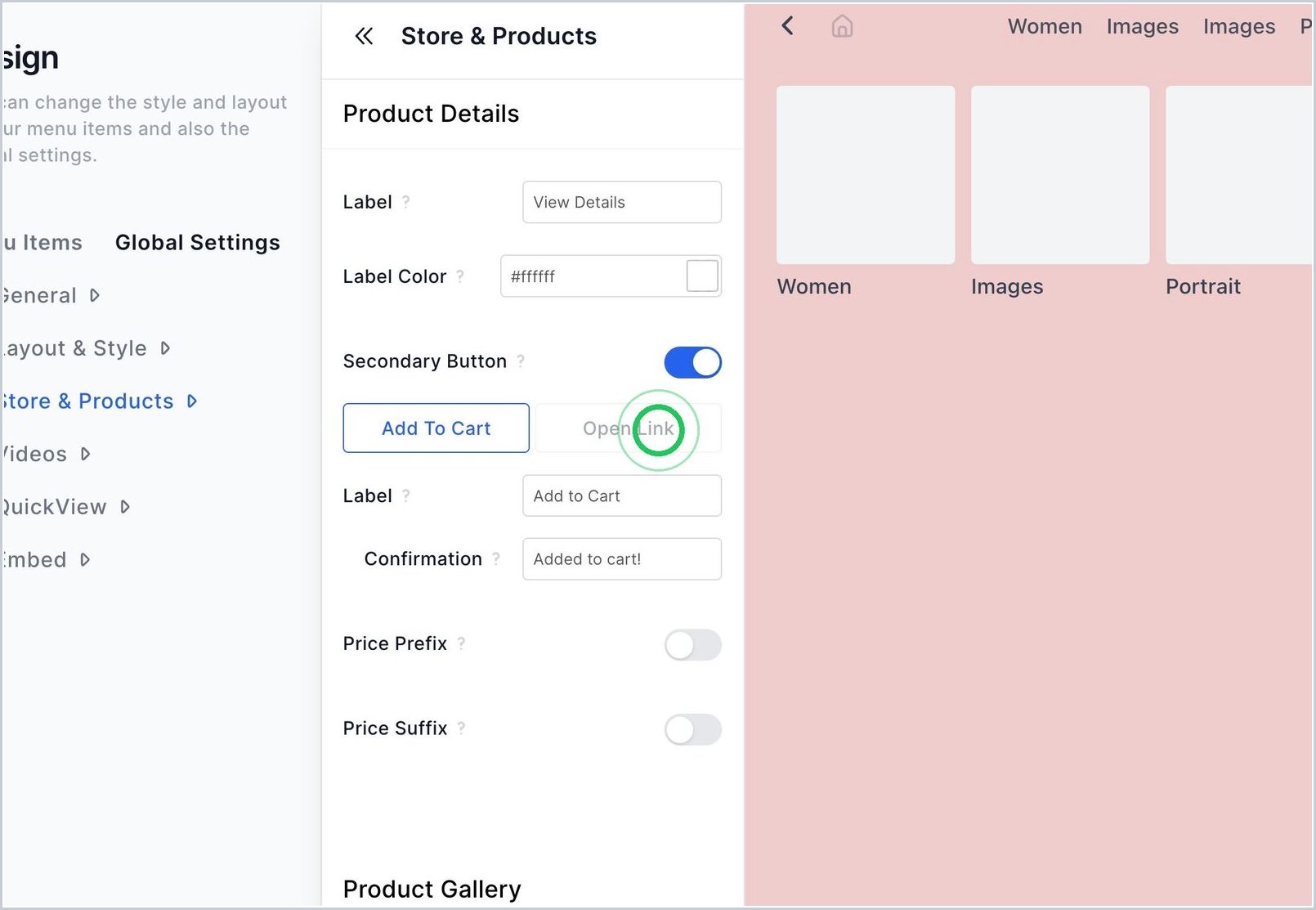 How can I add a secondary button? — step 3
