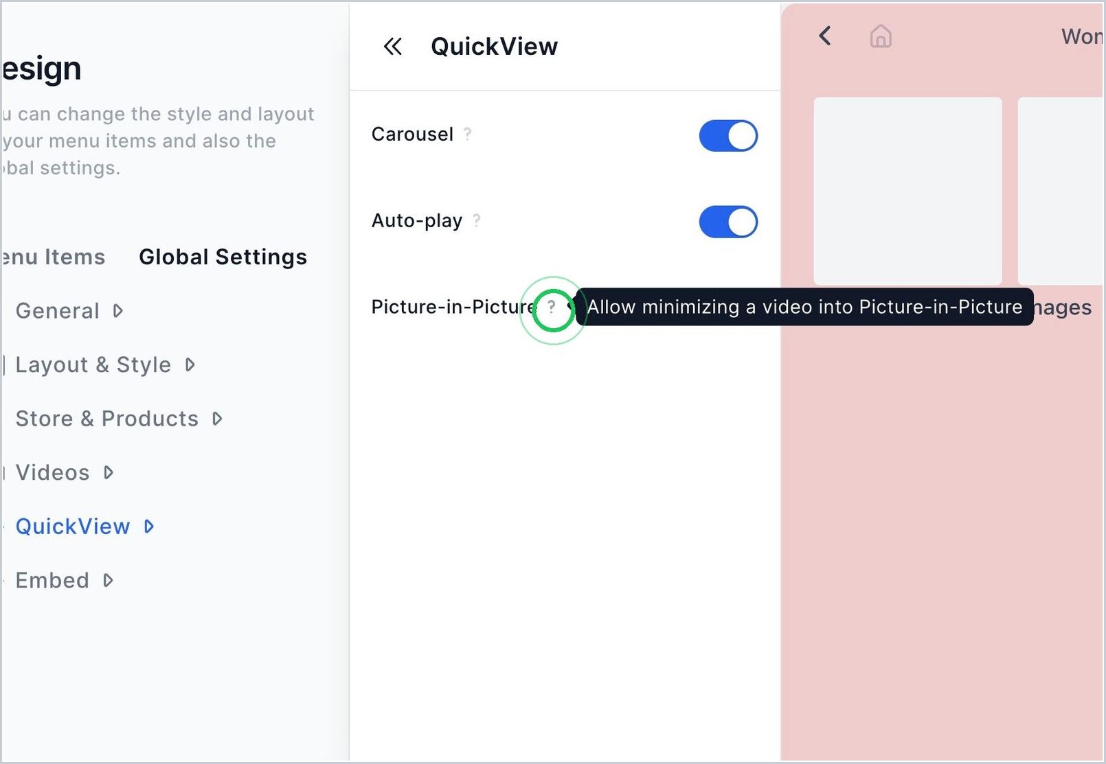 How do I enable Picture-in-Picture? — step 1