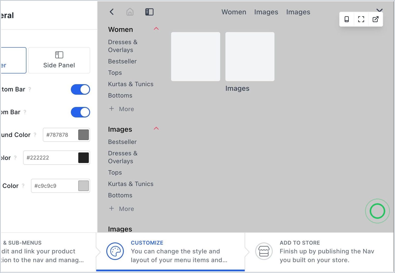 How can I change the drawer Bar Background Color? — step 2