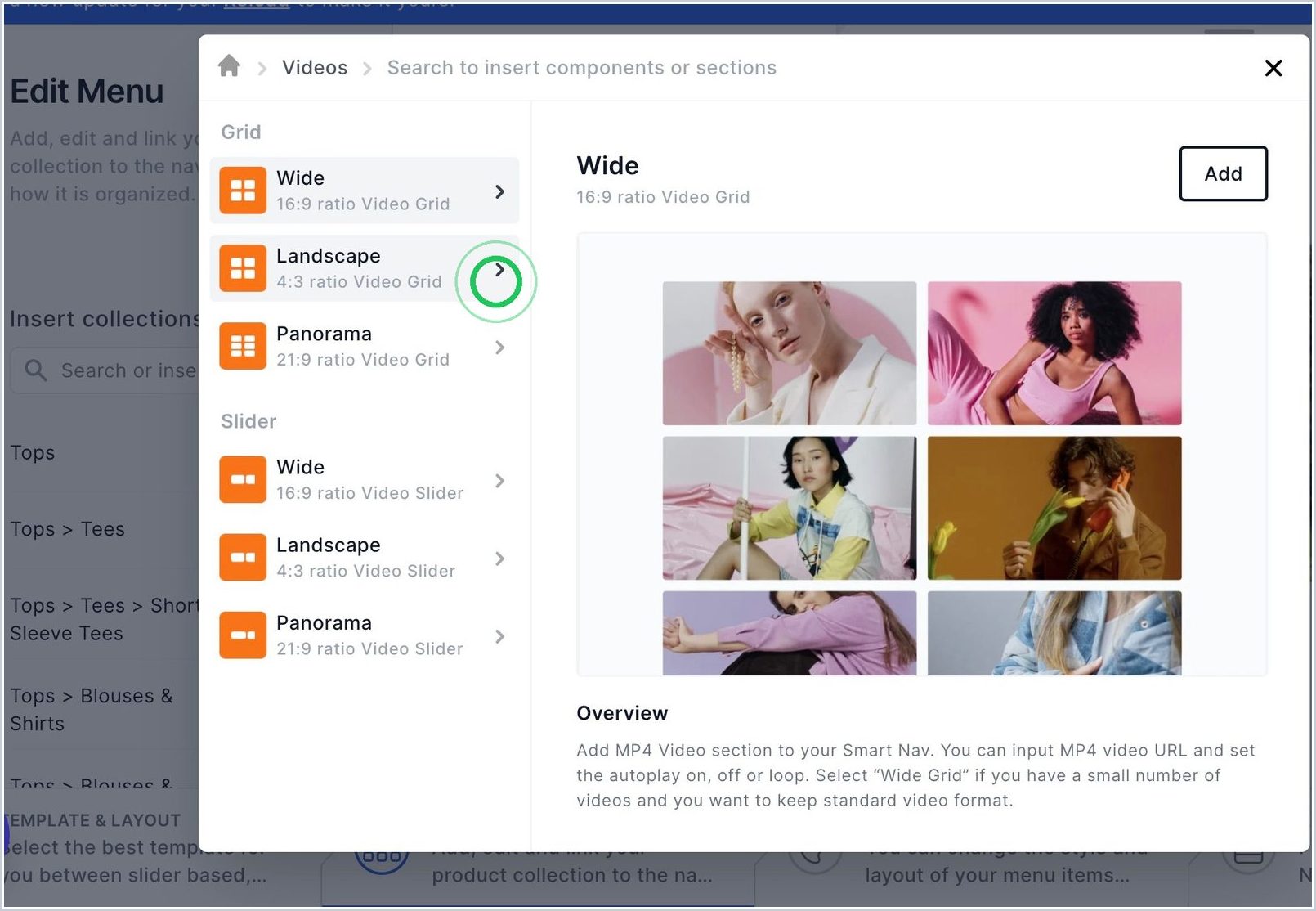 How do I add Videos to my Nav? — step 4