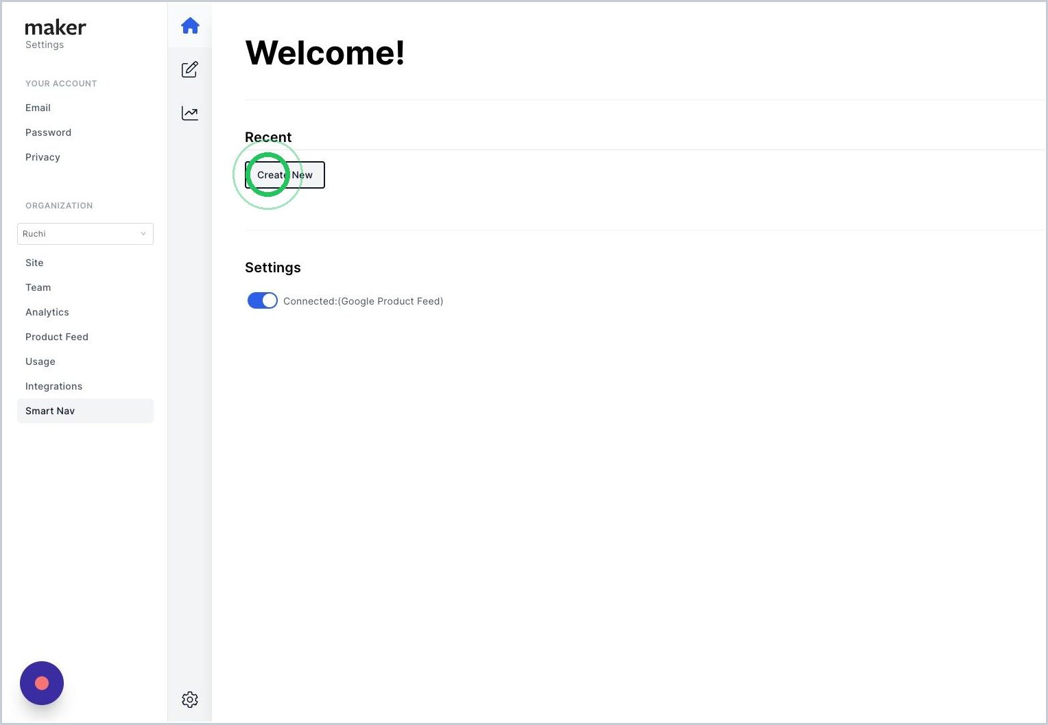 How do I access the Nav Editor if I am a Maker Pages customer? — step 5